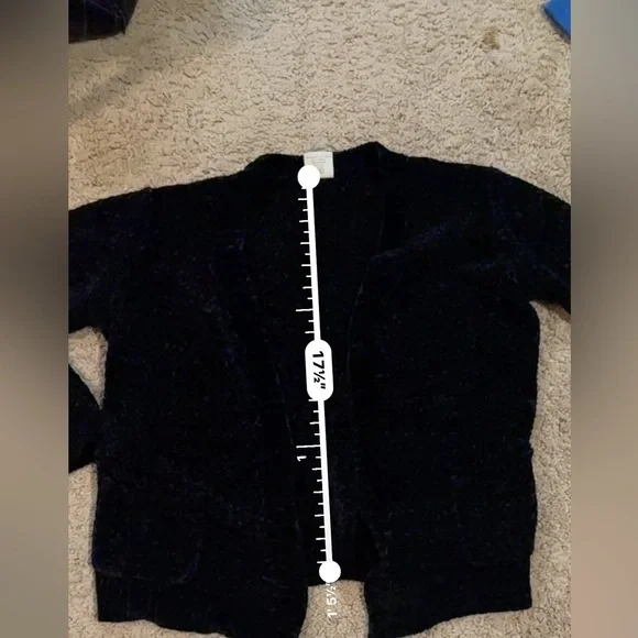 Faux Chenille Open Cardigan - Picture 7 of 7